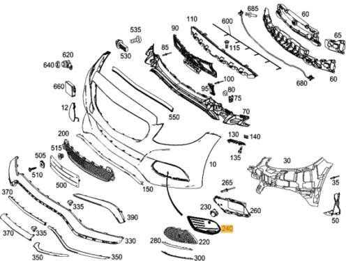 Mercedes Benz C Klase Bumperis A2058854123