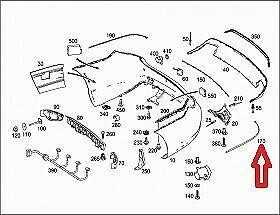 Mercedes-Benz E 220 E 250 E 350 SIERLIJST Originalus A2078852121