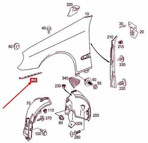 Mercedes Benz E Klase W211 Vidinis Sluoksnis Originalus A211889019527