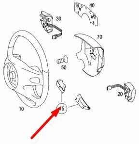 Mercedes-Benz GL X164 vairo šakės rinkinys originalus A1644600695