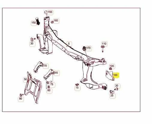 Mercedes Benz Halteris Skersinis A4478801114