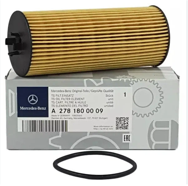 Mercedes Benz MB C-CLASS W205 AMG C63 4.0 benzininis alyvos filtras originalus A2781800009