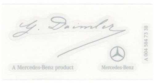 Mercedes Benz "Mercedes" priekinis priekinis stiklas G Daimler Signature Sticker Decal Genuine A0045847338