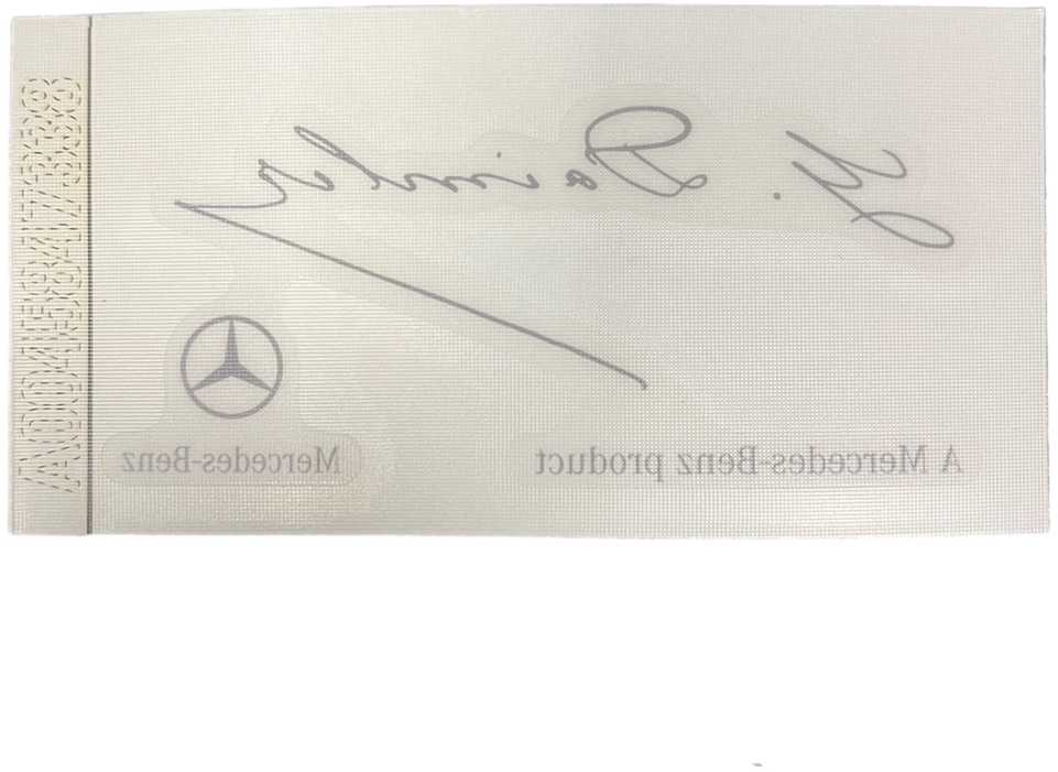 Mercedes Benz "Mercedes" priekinis priekinis stiklas G Daimler Signature Sticker Decal Genuine A0045847338