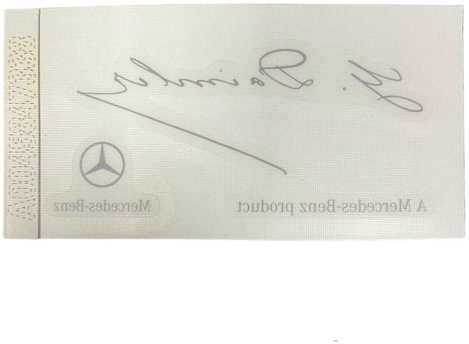 Mercedes Benz "Mercedes" priekinis priekinis stiklas G Daimler Signature Sticker Decal Genuine A0045847338