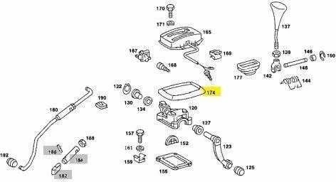 Mercedes Benz Mercedes W109 R107 W114 W115 W123 pavarų perjungimo guminė manžetė originali A1232670197