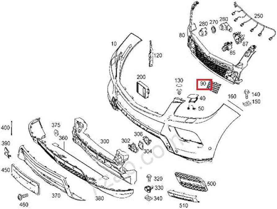 Mercedes Benz Ml 250 Cdi 4matic Dangtas Bumper Originalus A1668850422