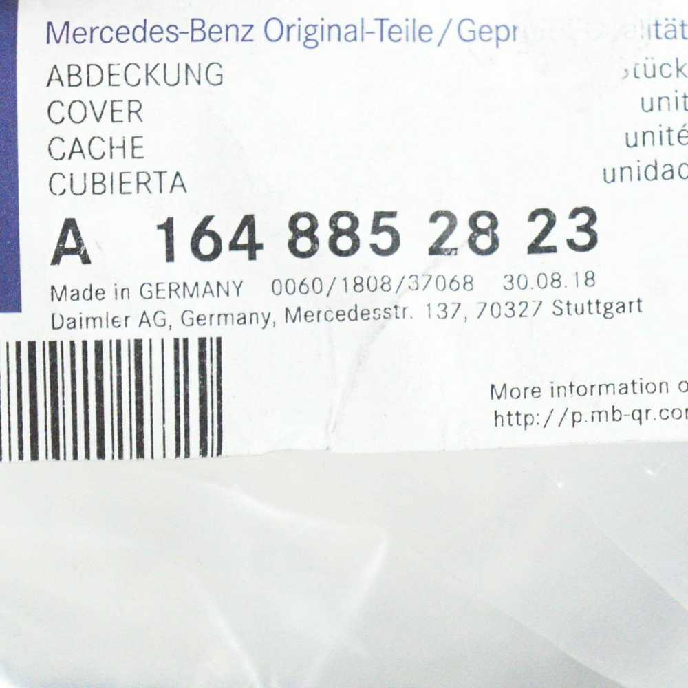 MERCEDES-BENZ ML W164 priekinis bamperis dešinysis rūko žibintas chromuotas apdaila originalus A1648852823