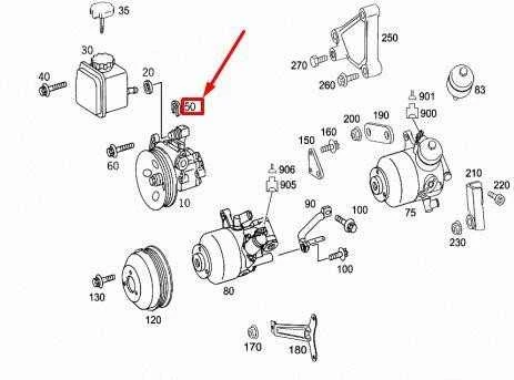 Mercedes-Benz ML W164 vairo stiprintuvo rezervuaro tvirtinimo spaustukas originalus A0009941903