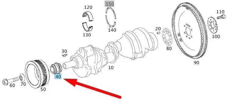 Mercedes Benz Ml W166 Variklio Grandinė Ratilas Originalus A2780520503