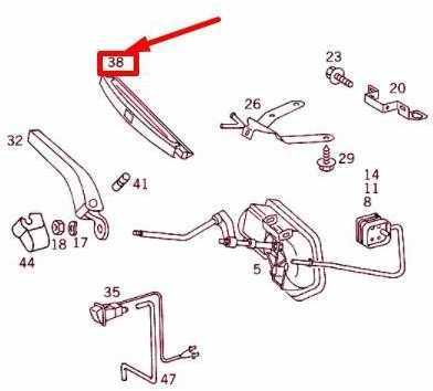Mercedes Benz Originalus MERCEDES R129 SL R129 valytuvo peilis 1298200145