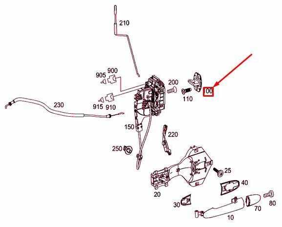 Mercedes Benz Schliesoese Lock Striker 311 515 CDI Originalus A9067200004