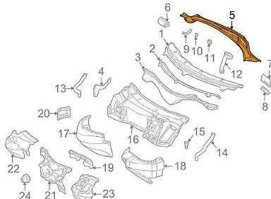 Mercedes Benz SLK 200 W170 Priekinis Vėjo Šluota Cowl Originalus A1708310144