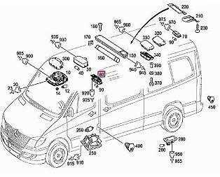 Mercedes-Benz Sprinter W906 Interjero lempa Stogo apšvietimas Originali A9068200701