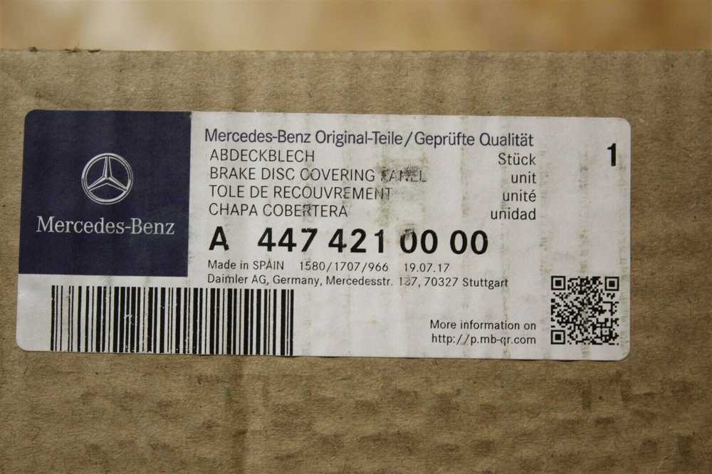 Mercedes Benz Stabdžių Disko Dangos Skydelis Vito Metris Originalus A4474210000