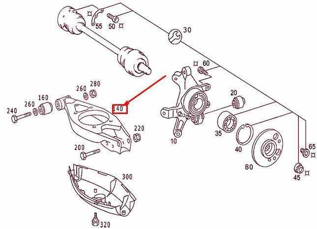 "Mercedes-Benz" valdymo svirtis 230 E 260 E 280 E W124 originalus A1243505306