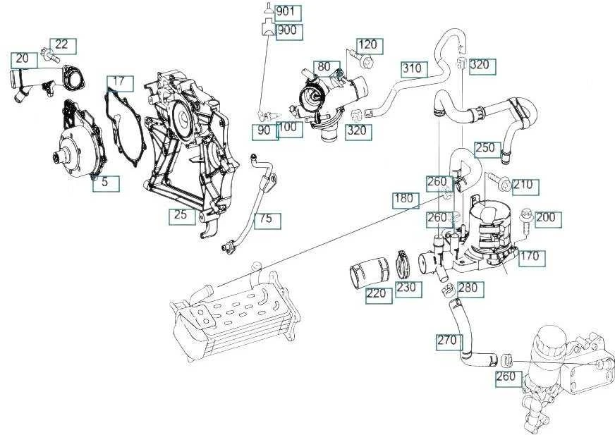 Mercedes Benz Vandens Siurblio Tarpiklis Om651 2008 2016 Originalus A6512010180