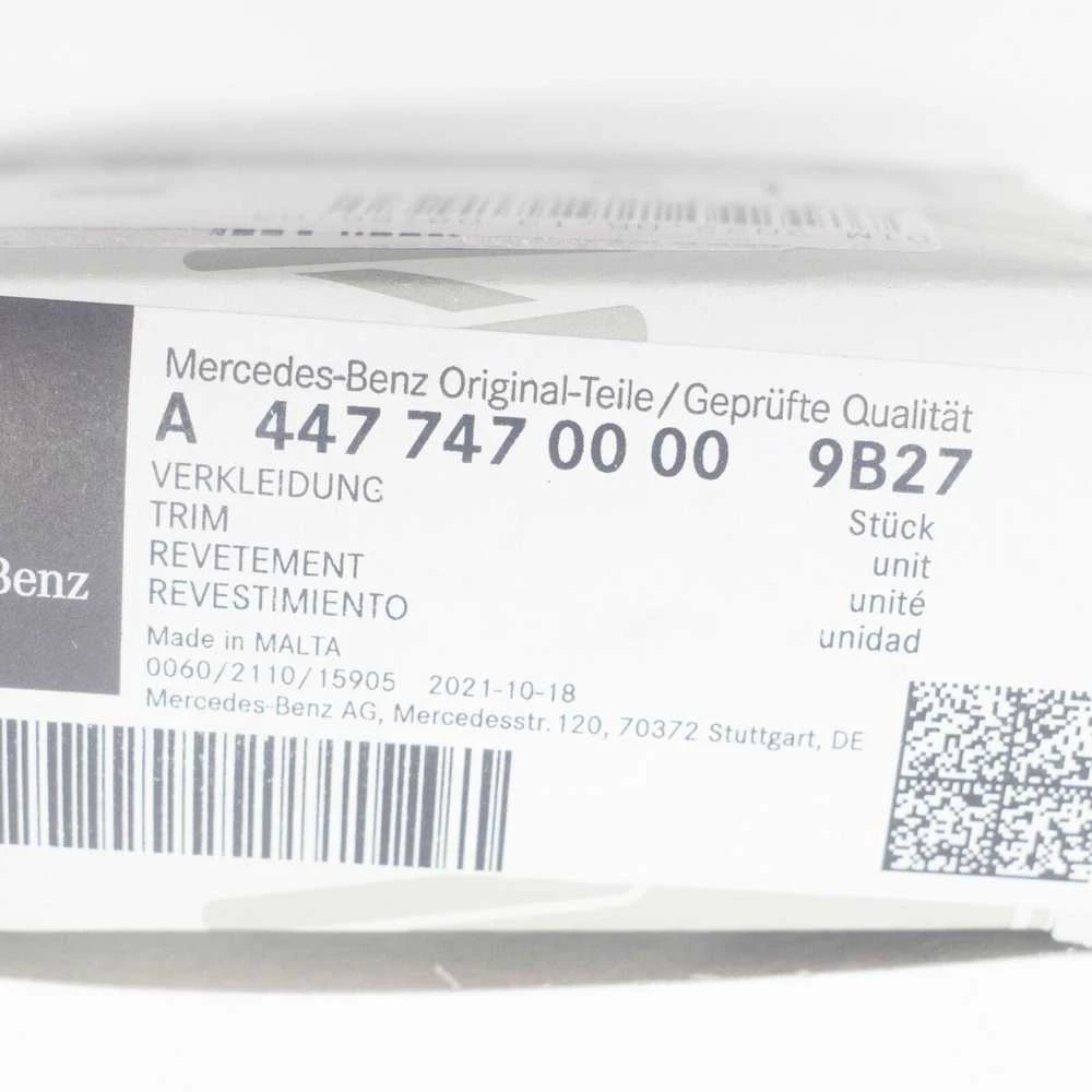 MERCEDES-BENZ VITO W447 galinio valytuvo rankenos dangtelio apdaila originali A44774700009B27