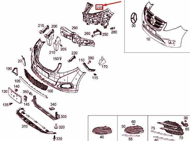 Mercedes Benz Vito W447 priekinio kairiojo bamperio sustiprinimas originalus A44788002169051