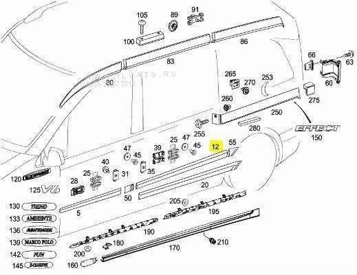 Mercedes Benz Vito W639 Šoninių Lipdinių Apdaila Originalus A63969011627G99