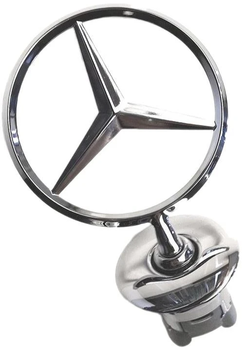 Mercedes-Benz W167 variklio dangčio žvaigždės emblema chromuota originali A2218800086