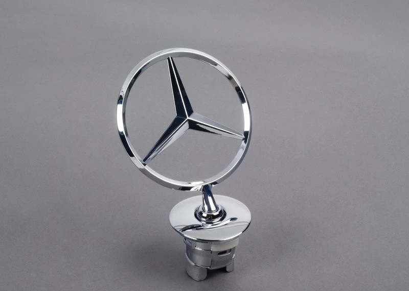 Mercedes-Benz W167 variklio dangčio žvaigždės emblema chromuota originali A2218800086