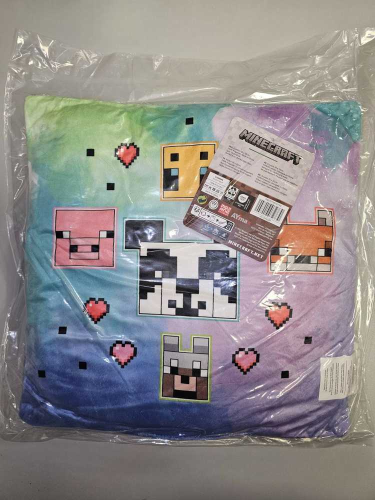 Minecraft Dekoratyvinė pagalvėlė su nuimamu užvalkalu (35x35cm), 1 vnt.