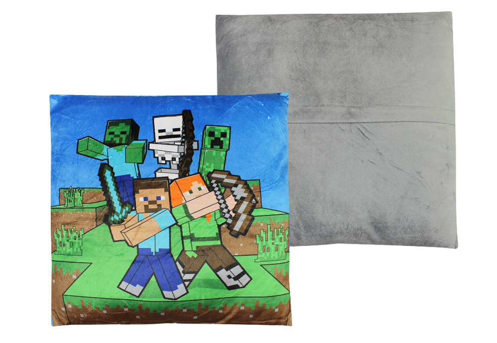 "Minecraft" dekoratyvinė pagalvėlė su nuimamu užvalkalu (35x35cm)