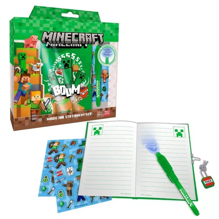 Minecraft dienoraštis + stebuklinga plunksna MC00041