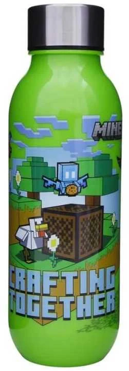 Minecraft plastikinė gertuvė su užsukamu dangteliu, 640 ml