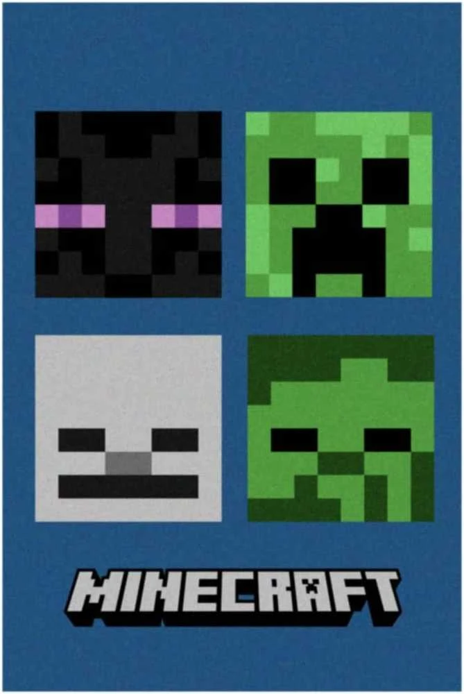 "Minecraft" pledas vaikams 100x150 cm