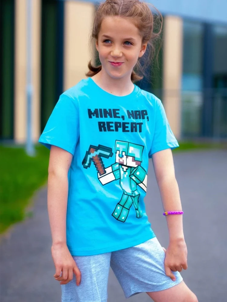 MINECRAFT šortų ir marškinėlių komplektas