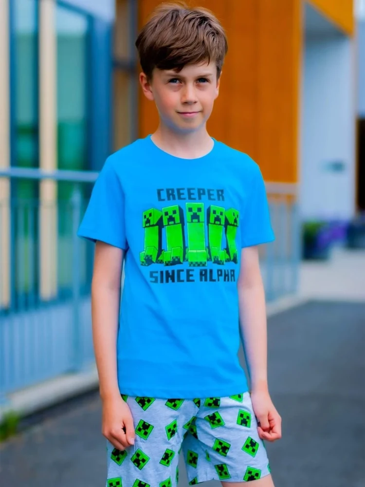 MINECRAFT šortų ir marškinėlių komplektas