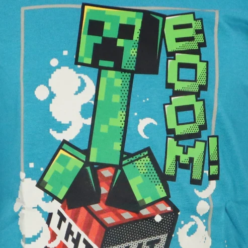Minecraft Steve Skeleton vaikiški marškinėliai ilgomis rankovėmis