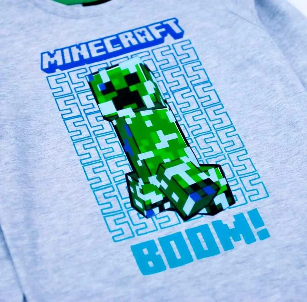 "Minecraft" vaikiški marškinėliai ilgomis rankovėmis
