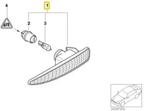 NAUJA OEM Balta Šoninė Žibintų Lempa Kairė Tinka BMW 7 Serijai E65 E66 E67 01-08