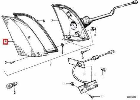 NAUJA OEM BMW 7 serija E23 1983-1986 atnaujinta kampinė šviesa posūkio signalo objektyvas DEŠINĖ