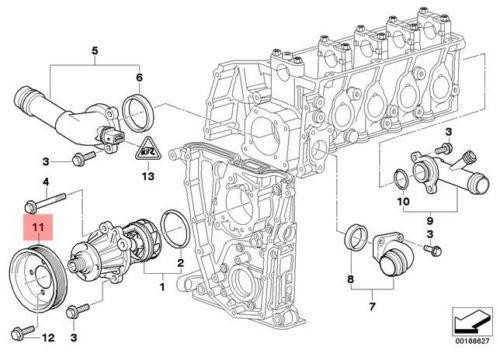 NAUJA OEM BMW E46 kupė sedanas universalus vandens siurblio ratukas 11511437719