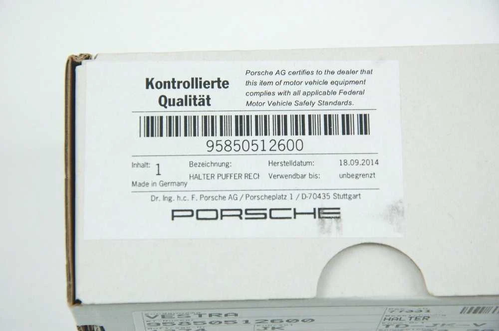 NAUJA OEM Originali Porsche Cayenne 958 2011- Dešinės pusės atraminė pagalvėlė
