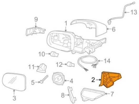 NAUJA OEM VOLVO S80 MK2 PRIEKINĖ KAIRĖ DURŲ VEIDRODŽIO KORPUSO GUMOS JUOSTA 31297260 ORIGINALI