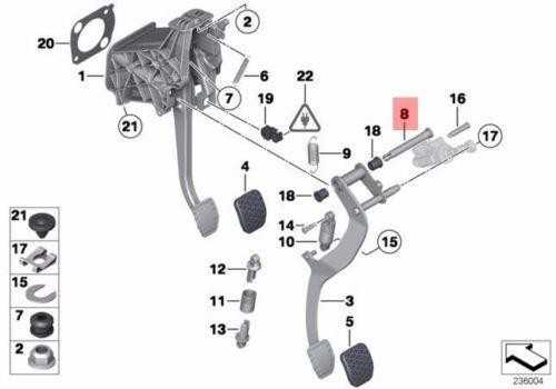 NAUJAS OEM BMW E60 E60N E61 E61N E63 E63N E64 sankabos pedalo kaištis 35306761029