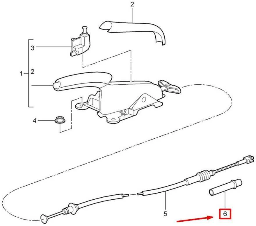 NAUJAS OEM PORSCHE 911 997 STABDŽIŲ AKTIVATORIAUS VADOVO VAMZDIS 99642472102 ORIGINALUS