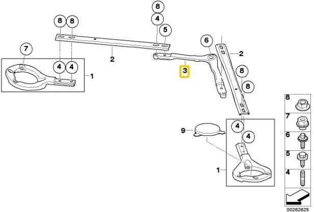 Naujas originalus BMW 3 serijos E90 E92 E93 strutų bokšto tvirtinimo centrinis laikiklis 8045860 OEM