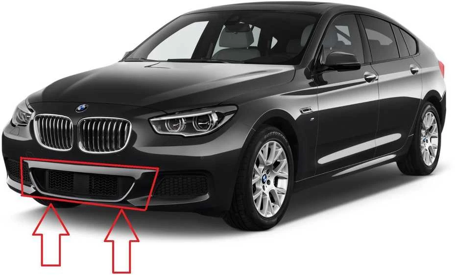 Naujas originalus BMW 5 serijos GT F07 LCI M Sport priekinis bamperio centrinis groteles 8050021