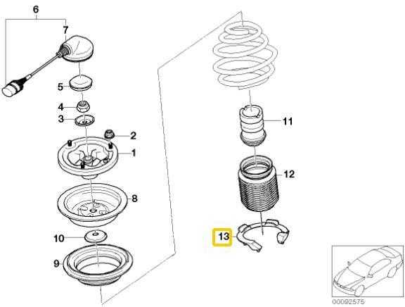 Naujas originalus BMW 7 serijos E66 E65 2000 - 2008 pavasario pagalvėlė apatinė 6752601 OEM