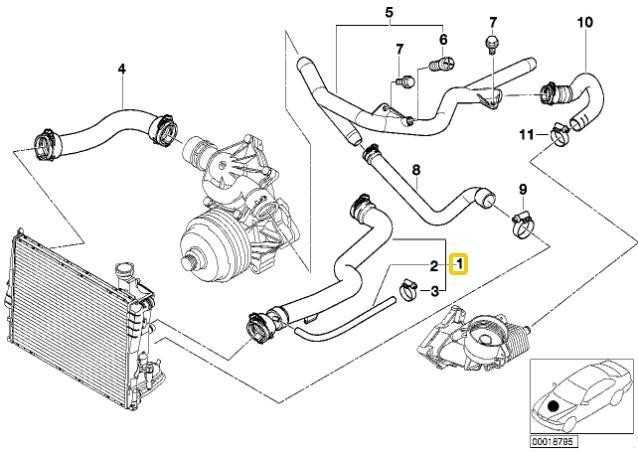 NAUJAS ORIGINALUS BMW E39 2.5d 3.0d AUŠINIMO SISTEMOS VANDENS ŽARNOS VAMZDIS 11537785018