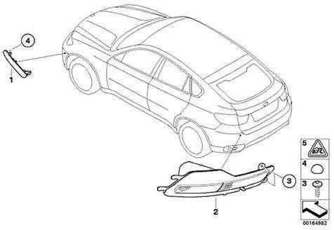 Naujas originalus BMW X6 serijos galinis bamperis dešinysis rūko žibinto atšvaitas 7187220 OEM