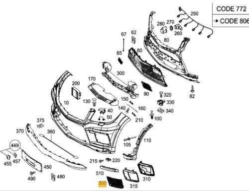 NAUJAS ORIGINALUS MERCEDES BENZ MB GL W166 AMG PRIEKINIS BUFERIS APATINIS GROTELĖS DEŠINĖ PUSĖ
