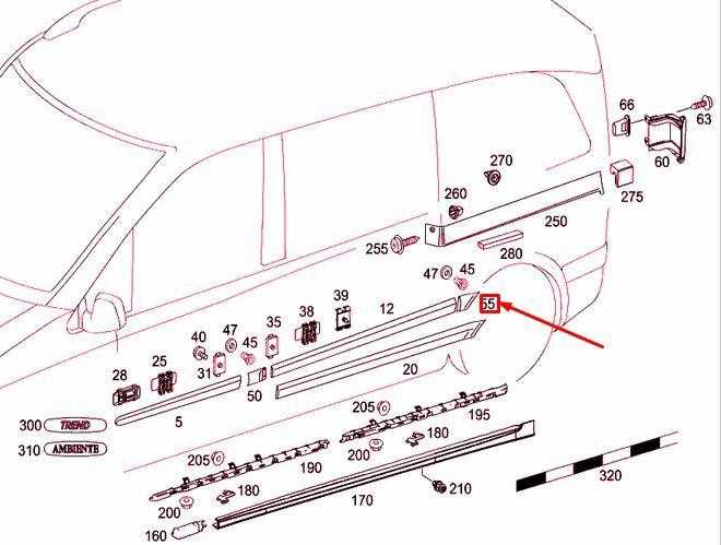 NAUJAS ORIGINALUS MERCEDES BENZ VITO W639 GALINIS PANELE MOLDING TRIM PARUOŠTAS DEŠINIAI O/S