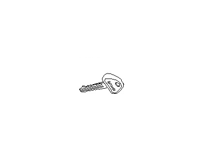 Naujas originalus OEM Nissan Pickup Sentra Patrol tuščias metalinis atsarginis raktas KEY00-00066